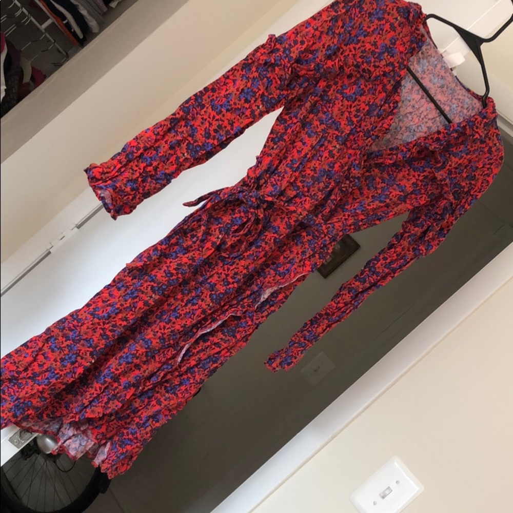 Flower red dress (H&M)